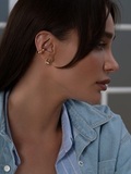 Серьги Материя позолота