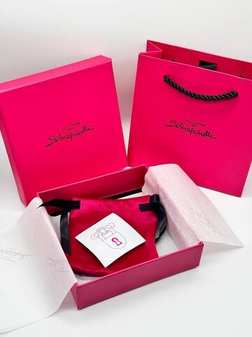 Комплект подарочной упаковки SCHIAPARELLI квадратная (пакет+коробка+мешочек)