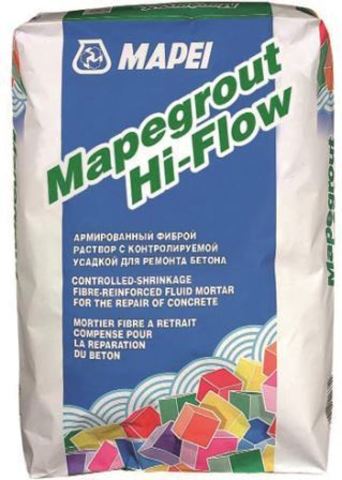 Mapei Mapegrout Hi-Flow 10/Мапей Мапеграут Хай-Флоу 10 ремонтная смесь наливного типа для ремонта бетонных и железобетонных конструкций