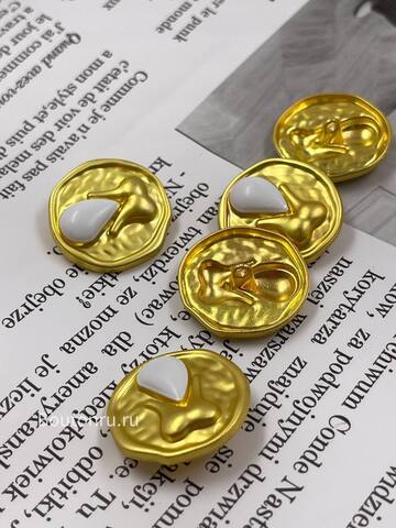 Пуговицы Скиап. золотистые 