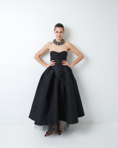 Юбка из тафты черный