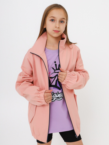 Бомбер деним, розовый