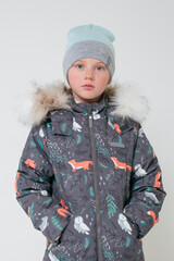 шапка  для девочки  КВ 20177/21ш/светлая бирюза,св.серый меланж