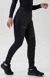 Премиальный костюм для лыж и зимнего бега Nordski Hybrid Pro 2.0 Black/Soft Pink женский