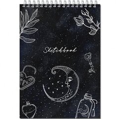 
          Скетчбук А5 20л., Полином, на гребне, "SKETCHBOOK BLACK"