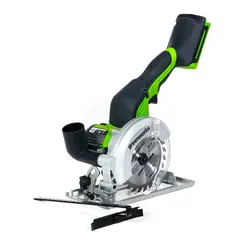 Циркулярная мини-пила Greenworks G24MCS 24V аккумуляторная, без АКБ и ЗУ