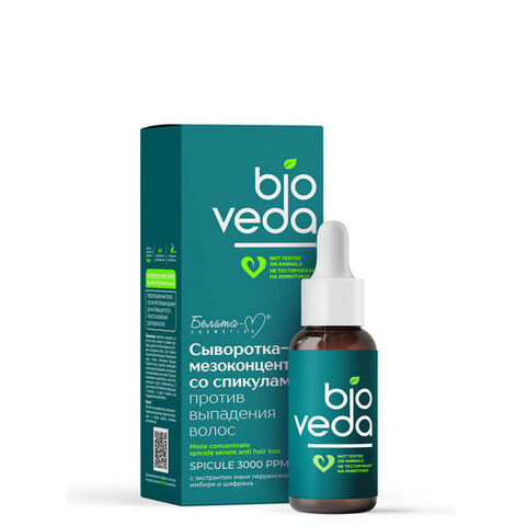 Сыворотка-мезоконцентрат со спикулами против выпадения волос , 30 гр ( Bioveda )