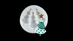 Силиконовый молд Елочки