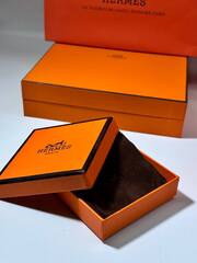 99022 -Комплект подарочной упаковки ( коробка для украшений) HERMES, вставка бархат