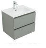 Aquanet 344771 Тумба с раковиной Вега 2.0 60 2 ящ. цв.мисти грин (раковина Flat) (344771)