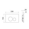 Ceramica Nova Round CN001M Кнопка для инсталляции Invision цвет матовый хром