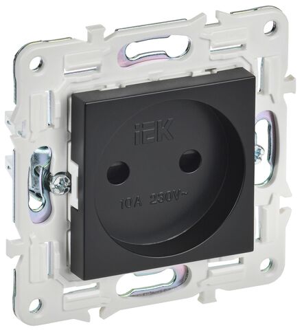 SKANDY Роз. без з/к с з/ш 10А SK-R01Bl черн. IEK