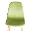 Стул Бриз/BREEZE (mod. JSC-58) металл натуральное дерево/ велюр зеленый