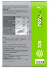 Фотобумага Cactus CS-MA4180100 A4/180г/м2/100л./белый матовое для струйной печати — фото 2