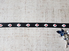 Лента киперная принт, ш. 1 см, чёрный