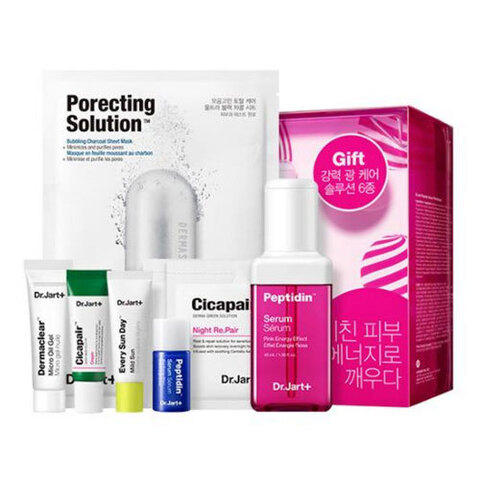 Dr.Jart+ Peptidin Pink Energy Serum 6PCS Set Limited - Подарочный набор из 6 средств (розовый)