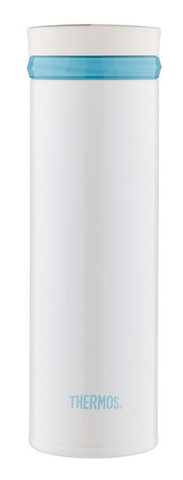 Термос для напитков Thermos JNO-500-PRW 0.5л. белый/голубой картонная коробка (934215)