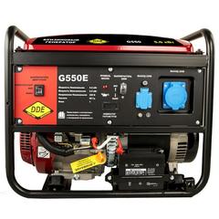 Генератор бензиновый DDE G550E  (1ф 5,0/5,5 кВт бак 25 л 80 кг дв-ль 13 л.с. элстарт)