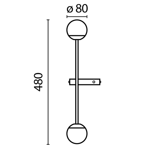 Настенный светодиодный светильник Maytoni Touch MOD285WL-L10BS3K