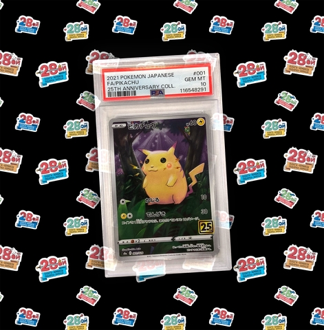 Коллекционная карточка Pokemon (Japan) (PSA 10) Pikachu 25th Anniv Ed. (S8a-001)