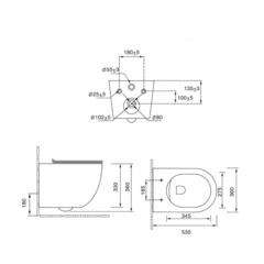 Унитаз подвесной Vincea Globo Tornado, цвет антрацит матовый, ультратонкое soft-close сиденье