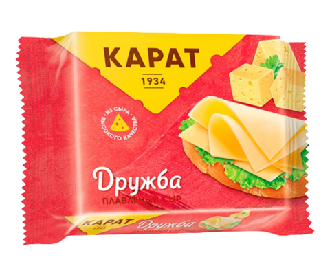 Сыр плавленый Карат Дружба 45% ломтик 130г, шт