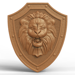 Силиконовый молд № 452 Щит лев