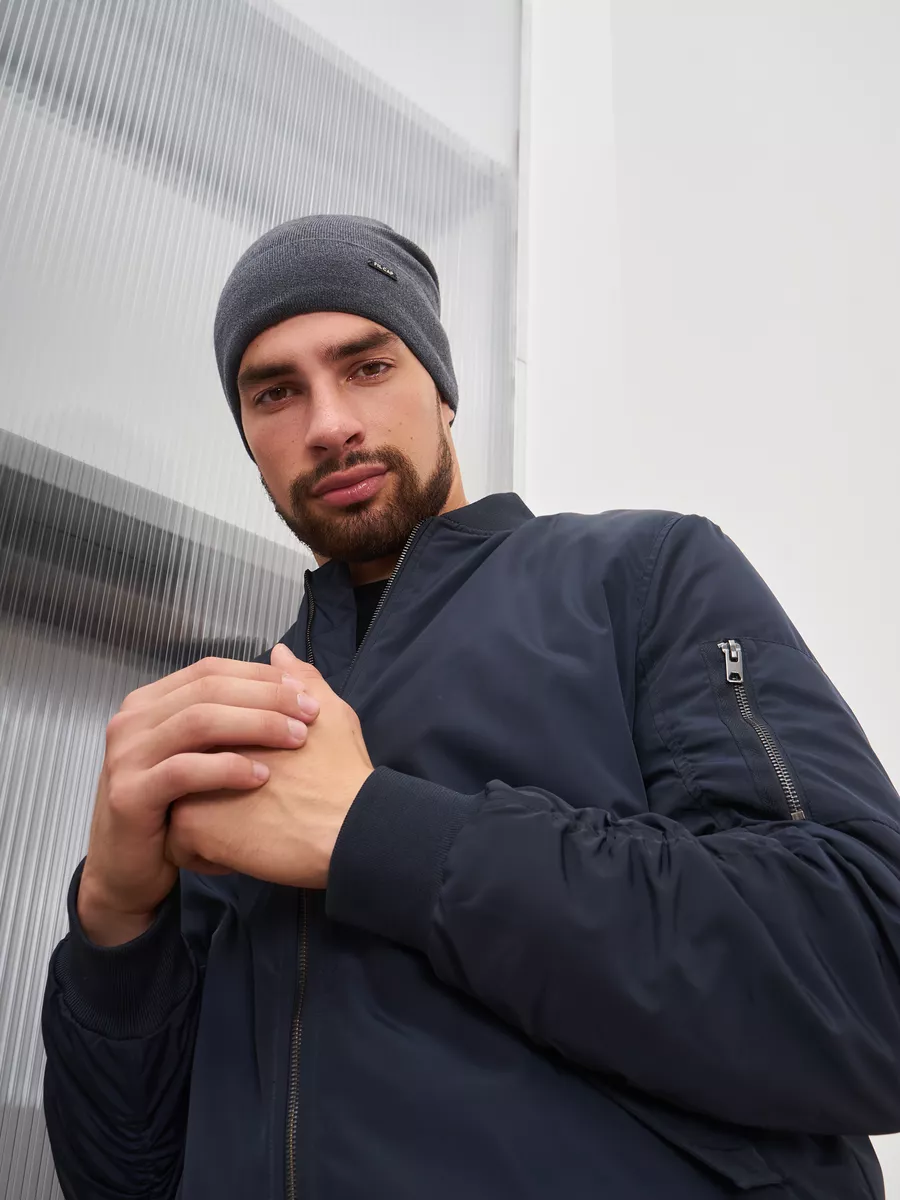 Шапка бини зимняя весенняя с флисом