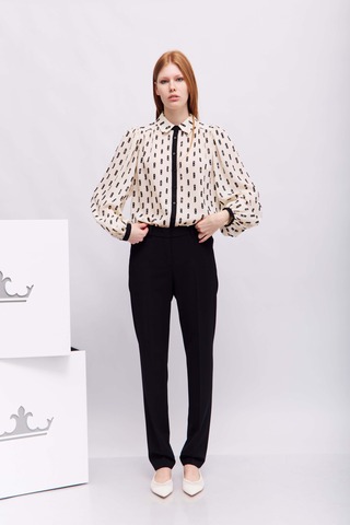 EXPRESSO Блуза в контрастный узор состав