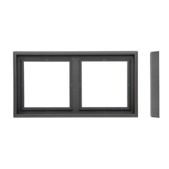 Рамка 2-местная LIREGUS MODERN K14-445-02.M/BM антрацит матовый