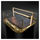 Витрина холодильная встраиваемая Finist Glassier Luxury Gold Slide GLGs-10/7/3