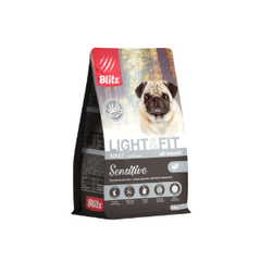 Сухой корм для собак Blitz Adult LIGHT&FIT Sensitive с индейкой для взрослых собак всех пород с лишним весом, 1,8 кг
