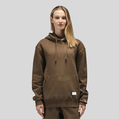 Толстовка Alpha Industries Essential Hoodie Espresso (Темно-коричневая)