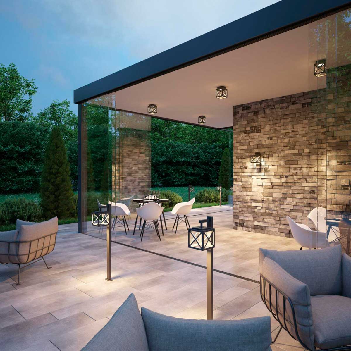 Уличный настенный светодиодный светильник Novotech Street Dantela 358447