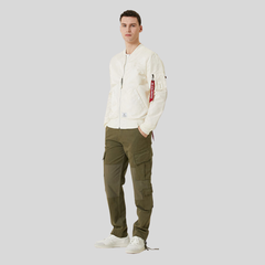 Бомбер Alpha Industries L-2B Blood Chit Gen II Off White (Белый)