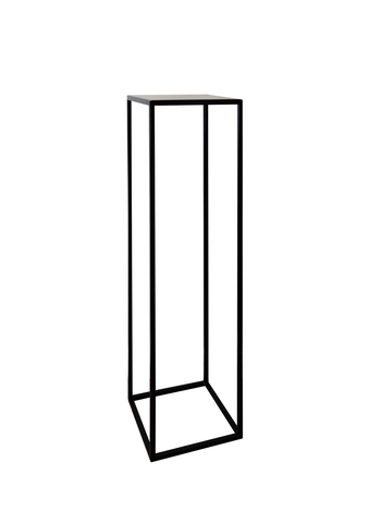 Подставка для цветов напольная металлическая ИКТИН, высота 80 см, цвет черный