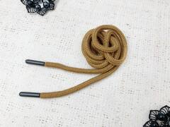 Шнур, ш. 5 мм, L 126 см, тёмный бежевый