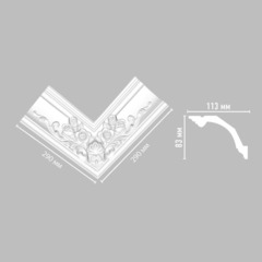 Внутренний угол для карниза потолочного DP 353 R