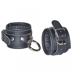 Наручники кожаные с круглым карабином Sitabella Chrome collection