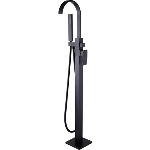 Abber Wasserfall AF8615B Смеситель напольный, цвет: черный матовый
