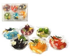 Десерт в Пиалке в асссорти, с магнитом в уп 6шт. цена за шт.