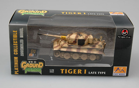 Модель Танк масштаб 1:72 Тигр 1 505-й танковый батальон Армия Германии