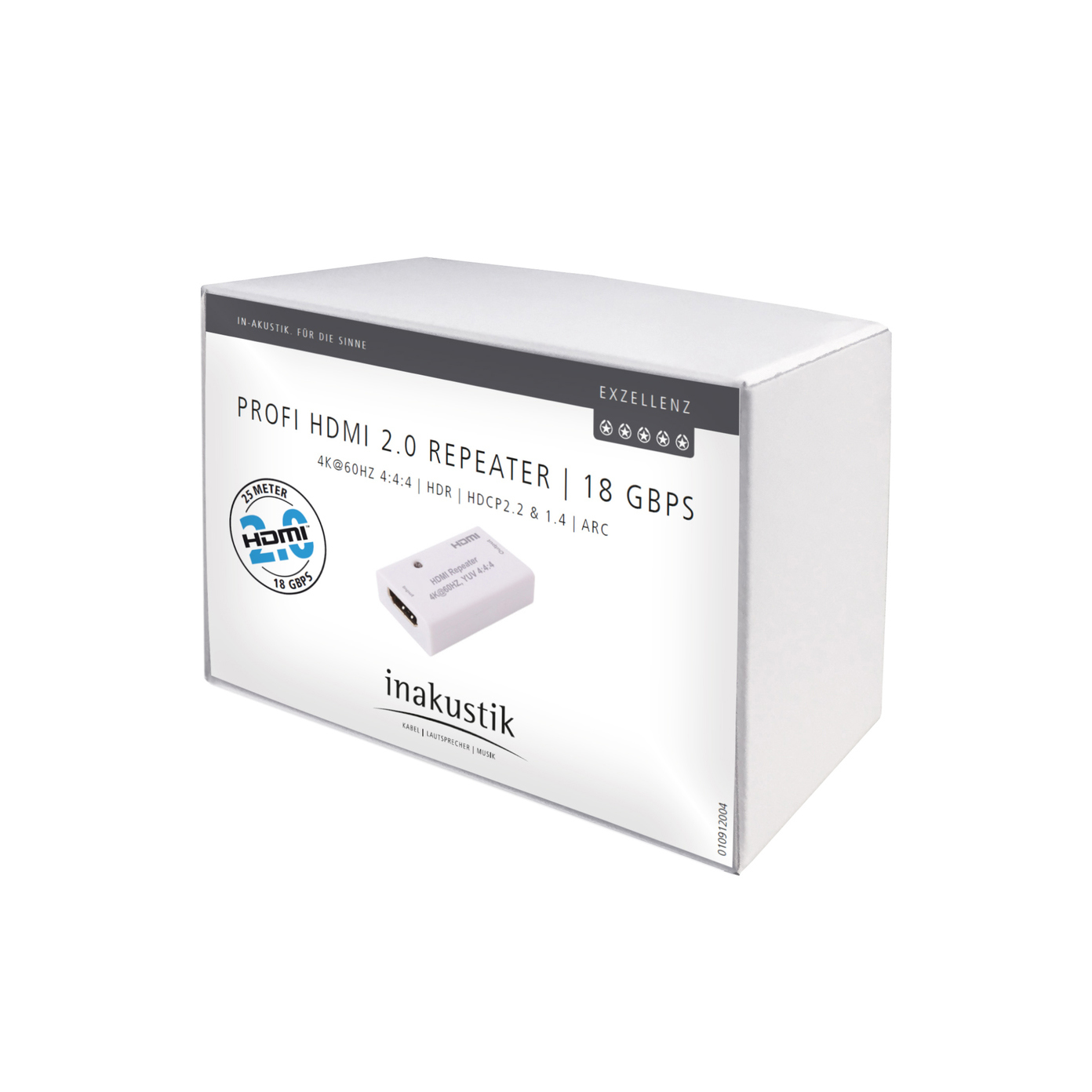 Inakustik Exzellenz Profi HDMI 2.0 Repeater | 18 GbpS, 00912004