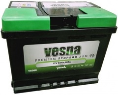 VESNA AGM Stop&Go 6CT- 60 ( 314060 ) аккумулятор