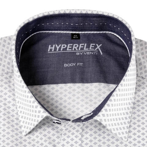 Рубашка Venti Body Fit 193176800-100 с благородным принтом, серия Hyperflex