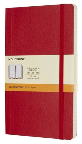 Блокнот Moleskine Classic Soft, цвет красный, в линейку