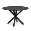 Стол Argo Ø120 см, черная столешница, черные ножки