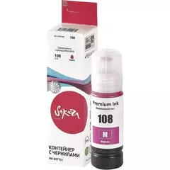 Контейнер с чернилами Sakura C13T09C34A (108/008M) для Epson L18050/L6490/L8050, пурпурный, 70 мл.