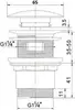 STWORKI Монтре MO-08cr Донный клапан для раковины