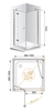 Cezares VERONA-W-A-1-100-P-Cr-L VERONA-W-A-1-100-P-Cr-L Душевой уголок